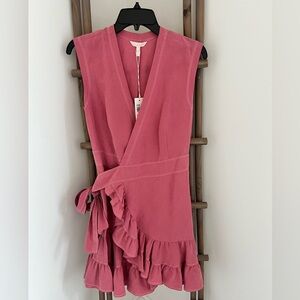 Rebecca Taylor Rose Pink V-Neck Dress